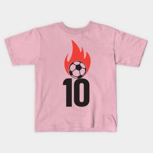 Soccer Number 10 Kids T-Shirt